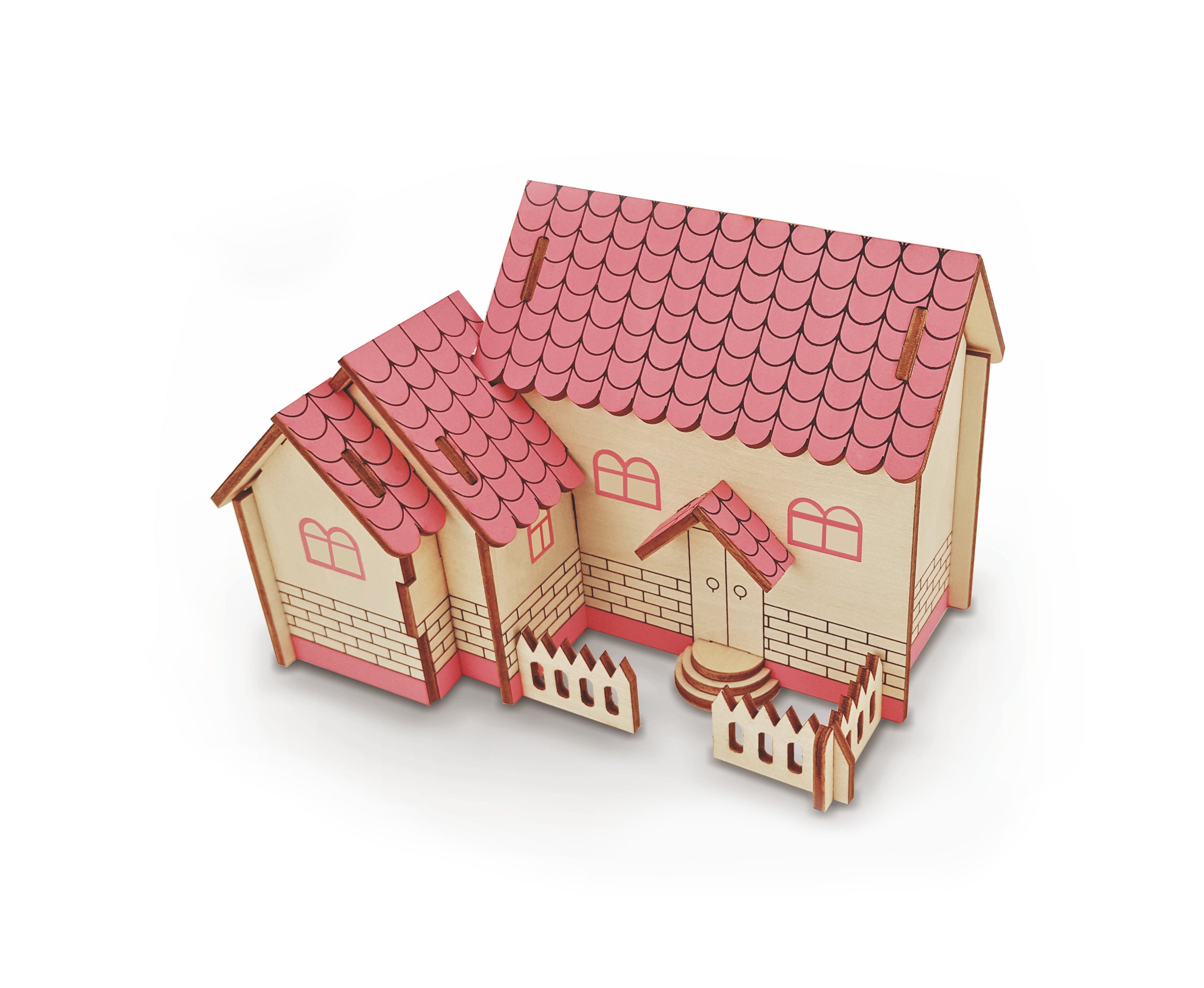 3D Wooden Model - DOLL HOUSE